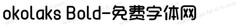 okolaks Bold字体转换